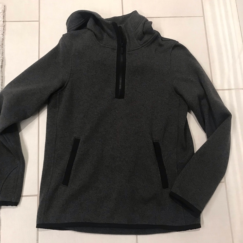 Dark grey quarter zip jacket